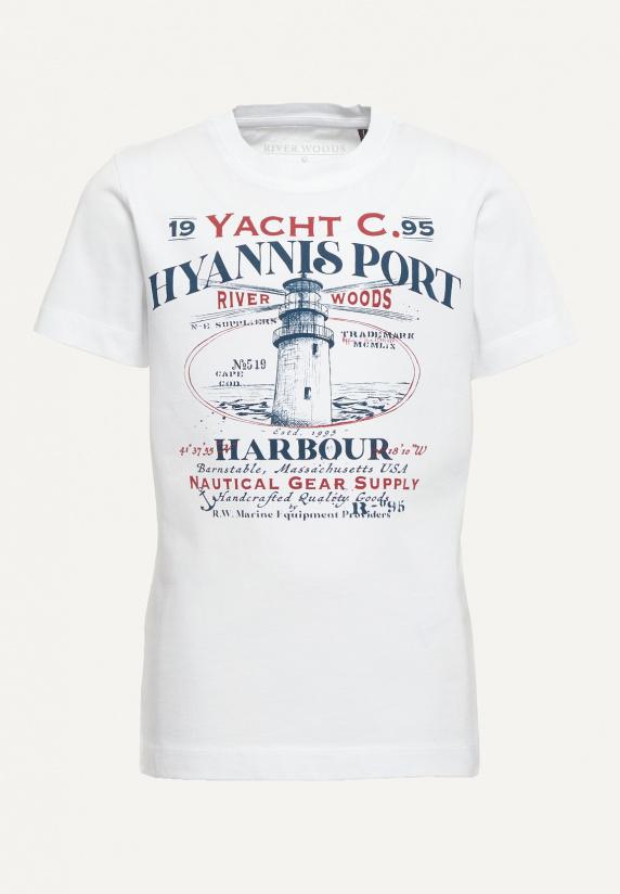 river woods Normal fit katoenen fantasie T-shirt wit