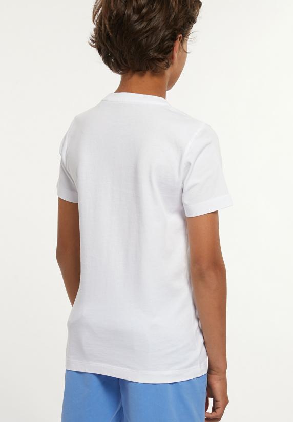 River Woods Normal Fit Katoenen Fantasie T-shirt Wit