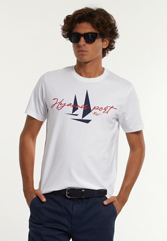 river woods Normal fit katoenen fantasie T-shirt wit