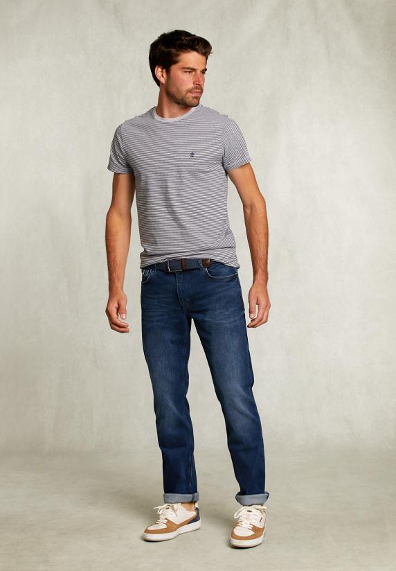 River Woods Regular Fit Basic 5-pocket Jeansbroek Dark Stone