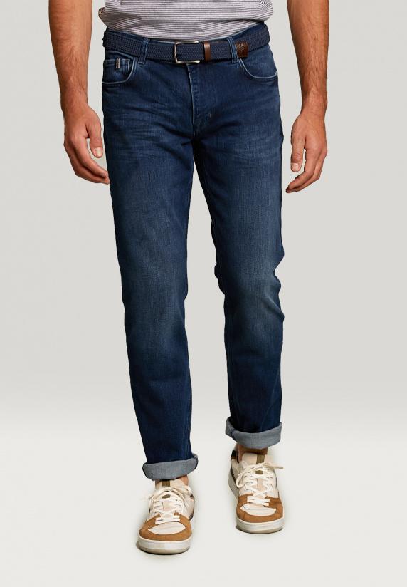 River Woods Regular Fit Basic 5-pocket Jeansbroek Dark Stone