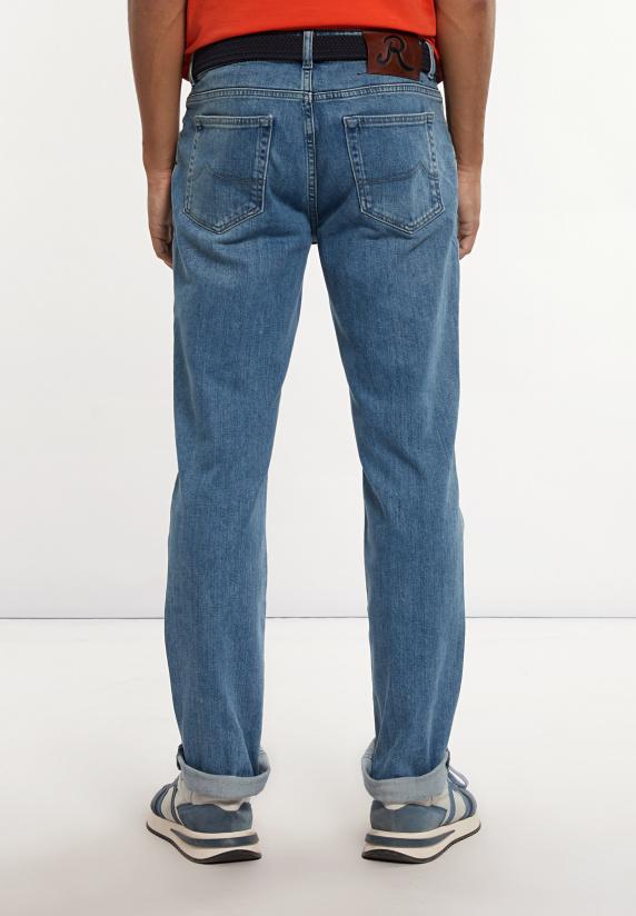 River Woods Regular Fit Basic Jeansbroek 5-zakken Lt Stone