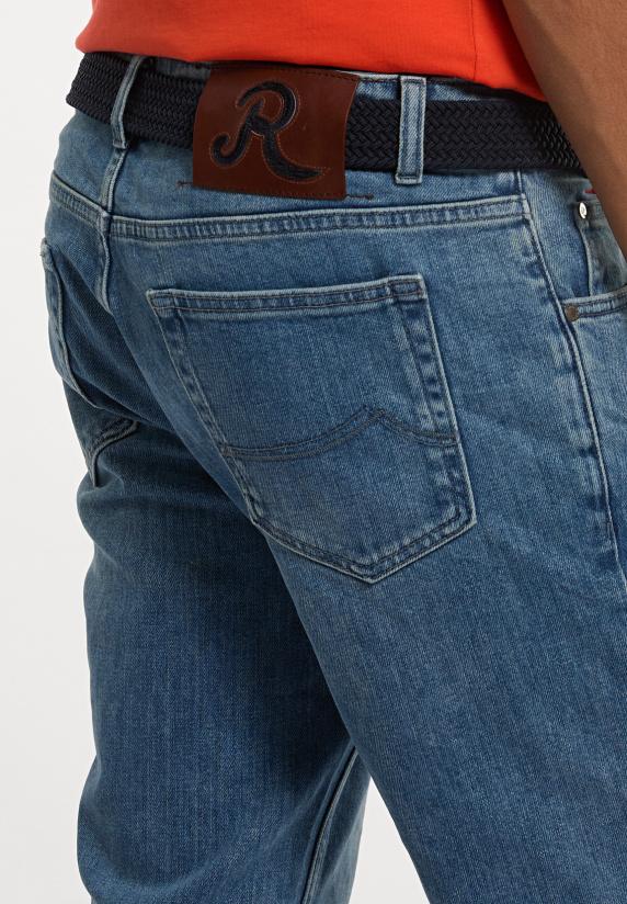 River Woods Regular Fit Basic Jeansbroek 5-zakken Lt Stone