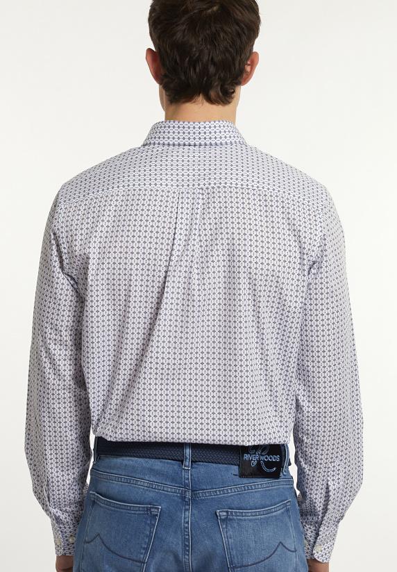 River Woods Regular Fit Katoenen Fantasiehemd Multi