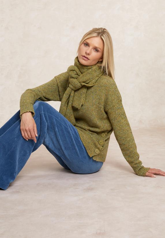 River Woods Ribfluwelen Broek Elastische Taille Blauw