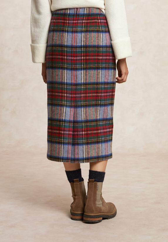 River Woods A-lijn Geruite Midirok Multi