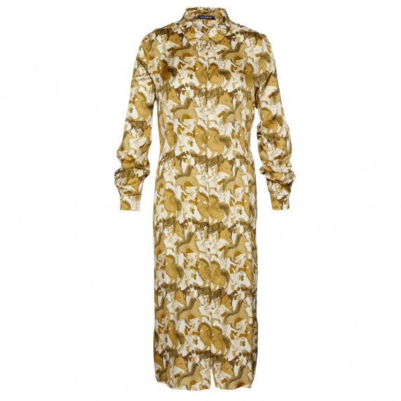 river woods Aansluitende midi-jurk in