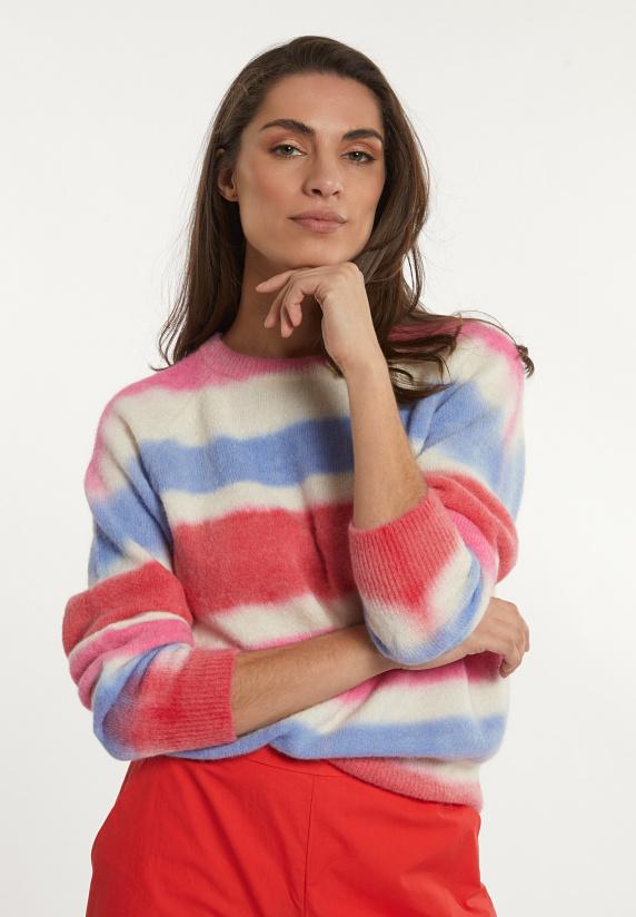 river woods Alpaca-wollen gestreepte trui multi