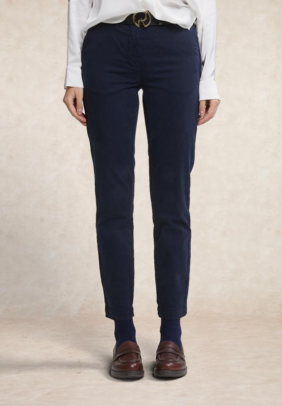 River Woods Basic Chinobroek Navy