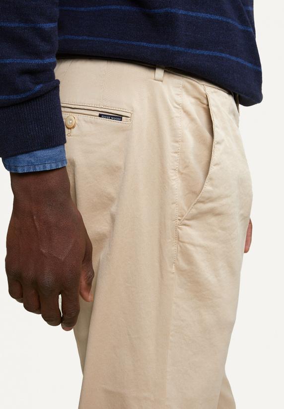 River Woods Basic Chinobroek Stretch Sand
