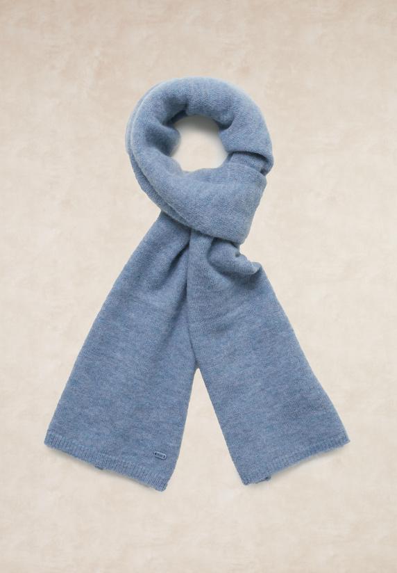 River Woods Basic Effen Wol-alpaca Sjaal Blauw