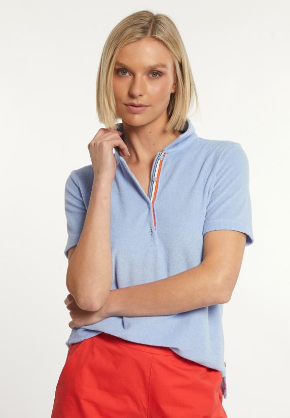 river woods Basic éponge polo korte mouwen blauw