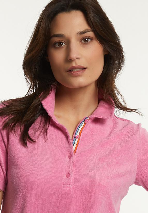 River Woods Basic éponge Polo Korte Mouwen Roze