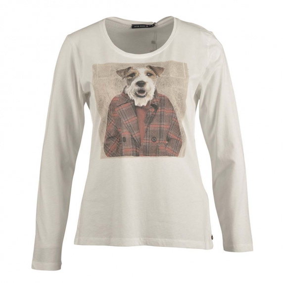 river woods Basic gebroken wit T-shirt