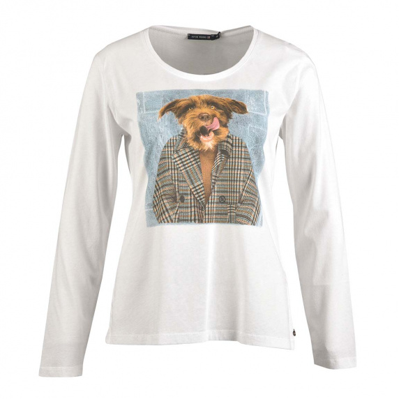 river woods Basic gebroken wit T-shirt