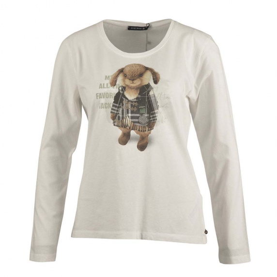 river woods Basic gebroken wit T-shirt