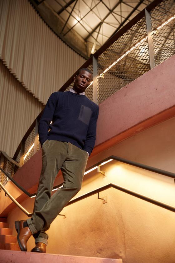 River Woods Basic Ribfluwelen Stretch Broek Garden