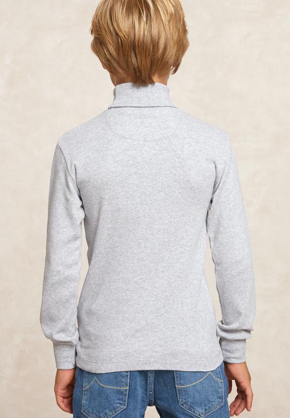 River Woods Basic Rolkraag T-shirt Oxford Mix