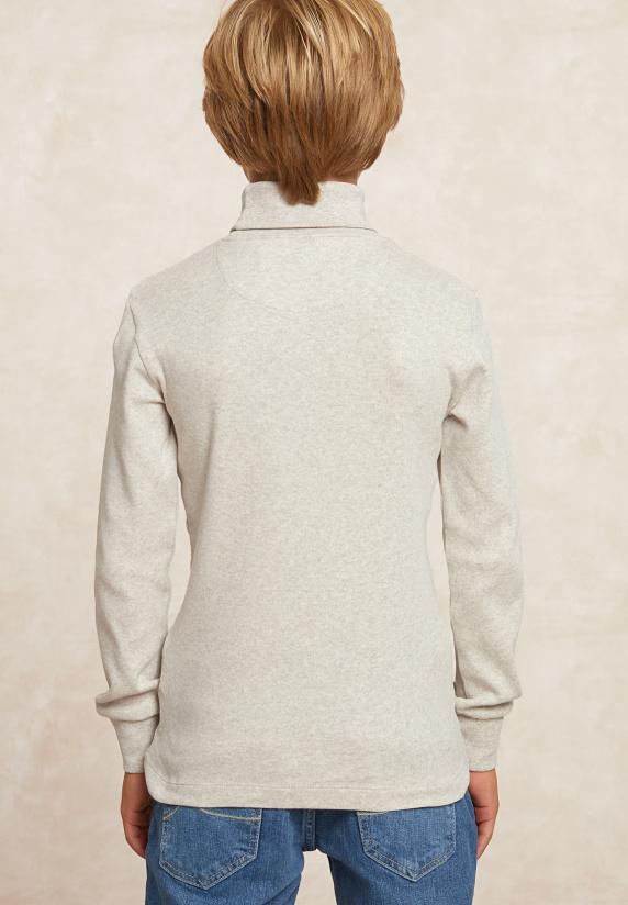 River Woods Basic Rolkraag T-shirt Sand Mix