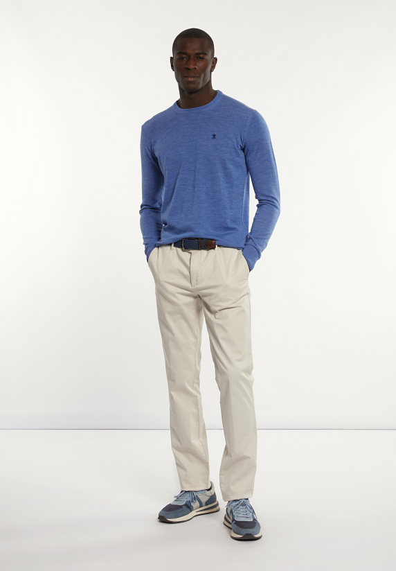 River Woods Basic Stretch Chinobroek Ivory