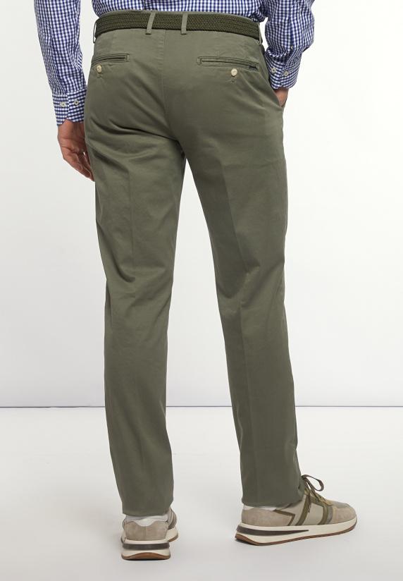 River Woods Basic Stretch Chinobroek Kaki