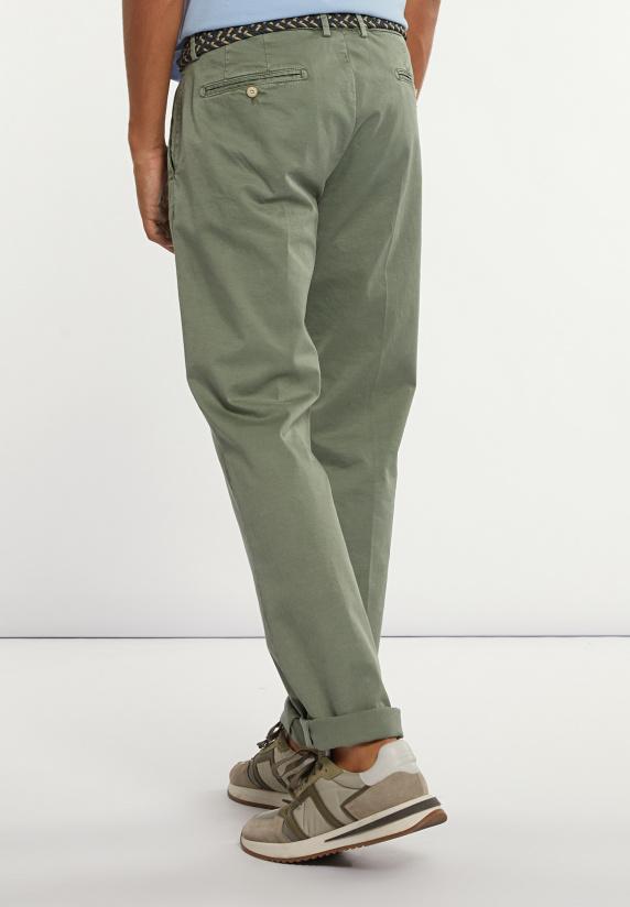 River Woods Basic Stretch Chinobroek Moss