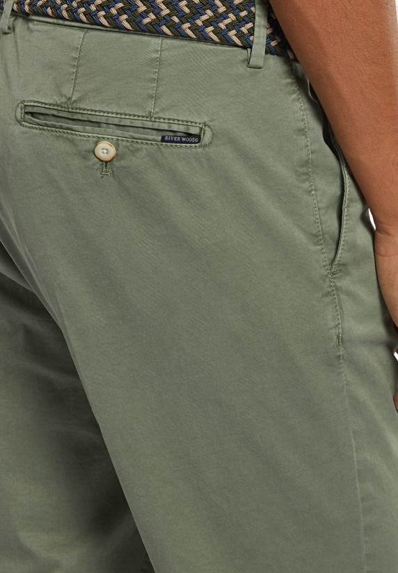 River Woods Basic Stretch Chinobroek Moss
