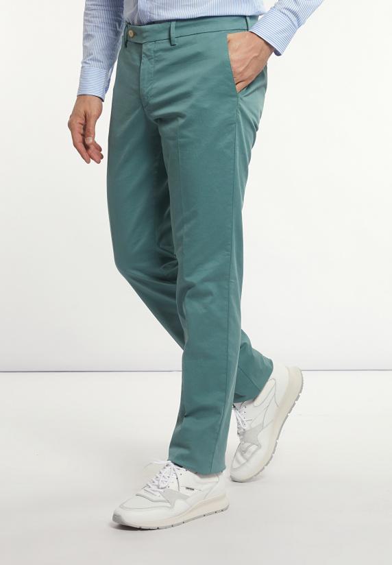 river woods Basic stretch chinobroek opal green