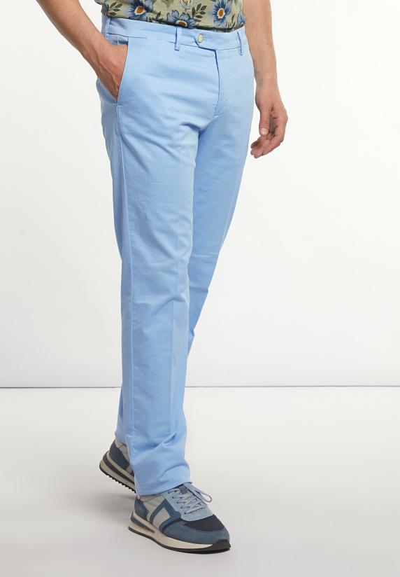 River Woods Basic Stretch Chinobroek Porcelaine