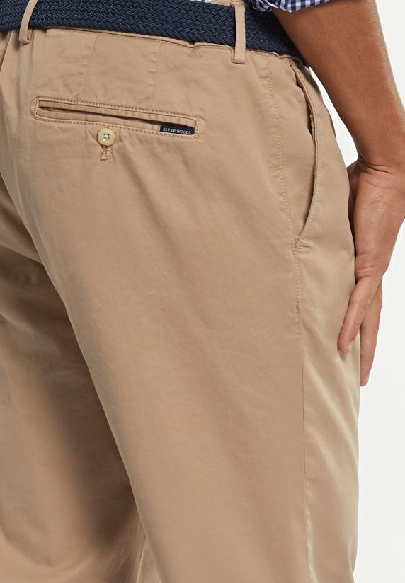 River Woods Basic Stretch Chinobroek Sand