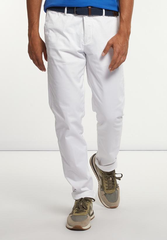 river woods Basic stretch chinobroek white