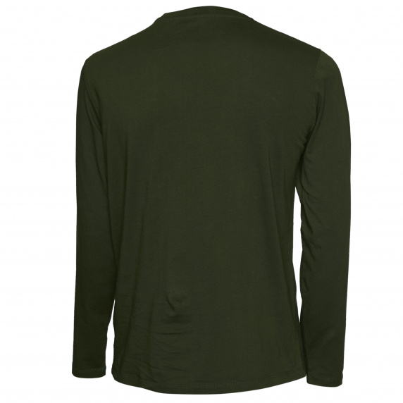 river woods Basic T-shirt met ronde hals in groen