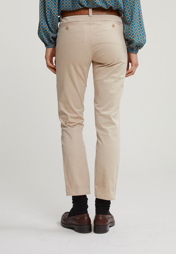 River Woods Beige Basic Chinobroek