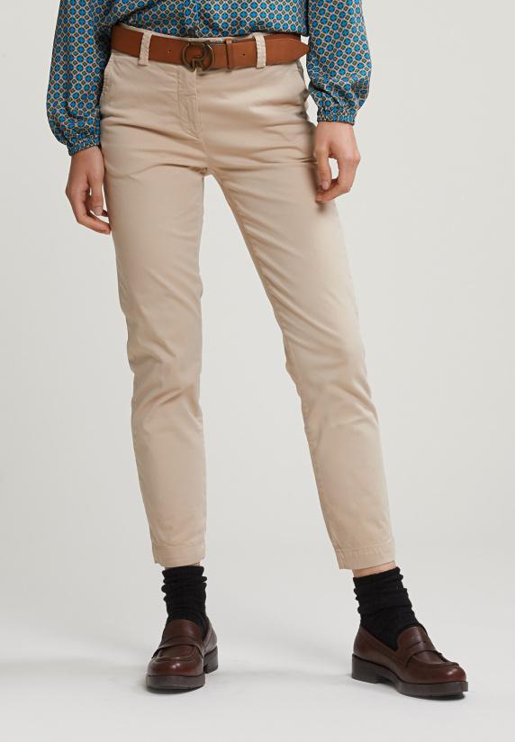 River Woods Beige Basic Chinobroek
