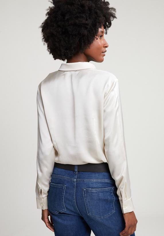 River Woods Beige Klassieke Blouse