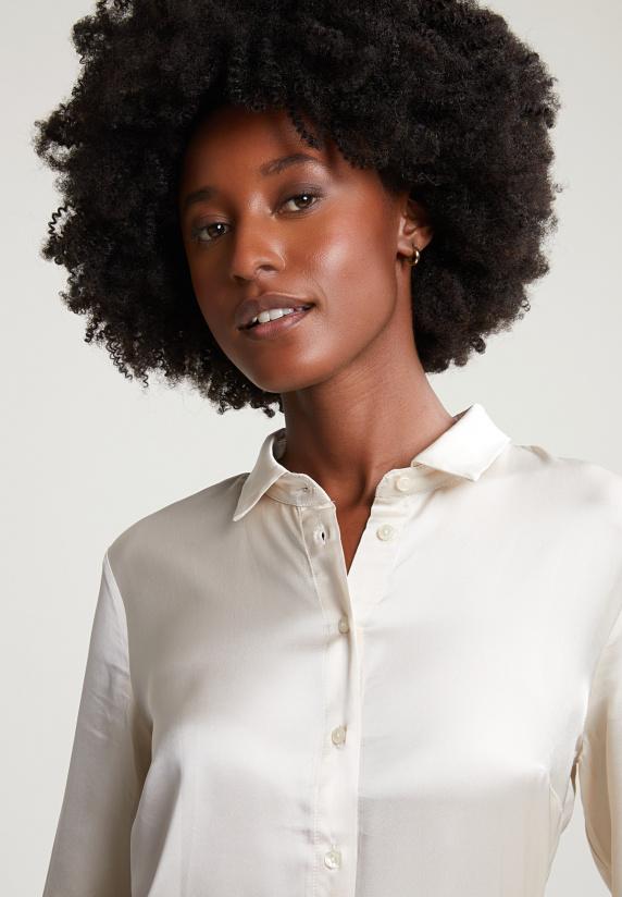 River Woods Beige Klassieke Blouse