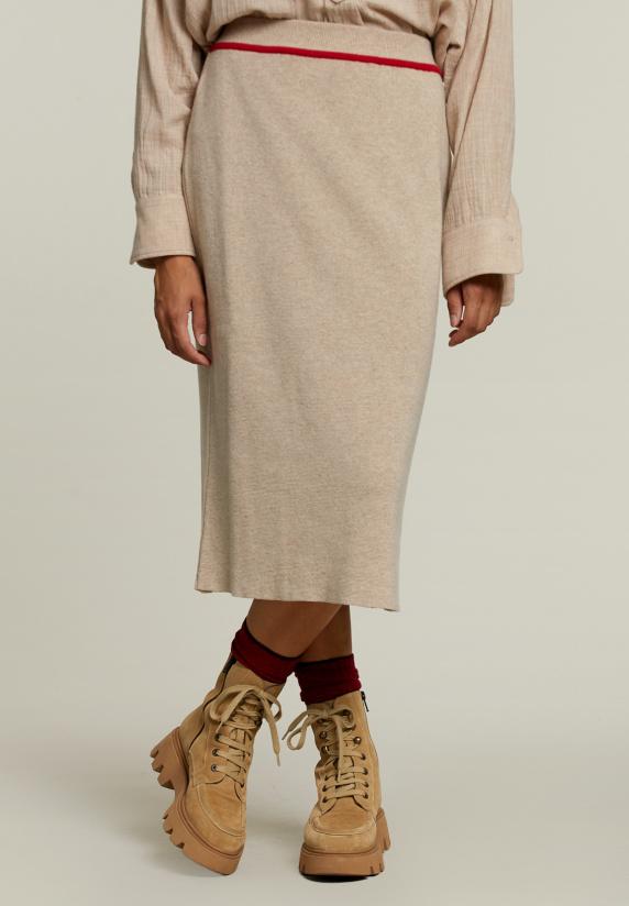 river woods Beige midirok