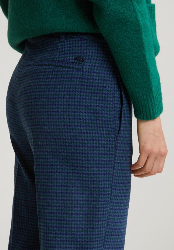River Woods Blauw/groen Geruite Broek