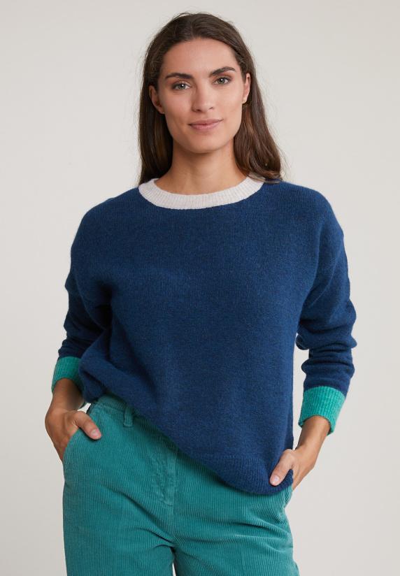 river woods Blauw/groene trui ronde hals