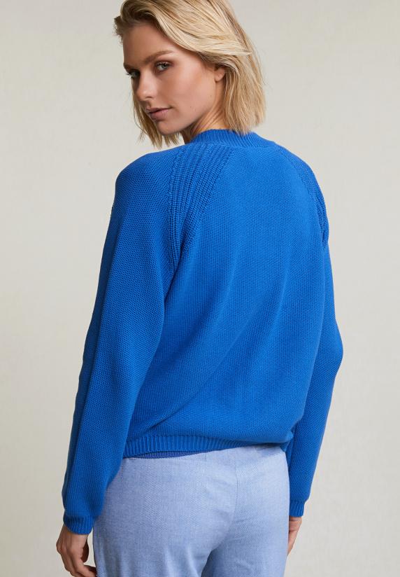 River Woods Blauwe Basic Cardigan Lange Mouwen