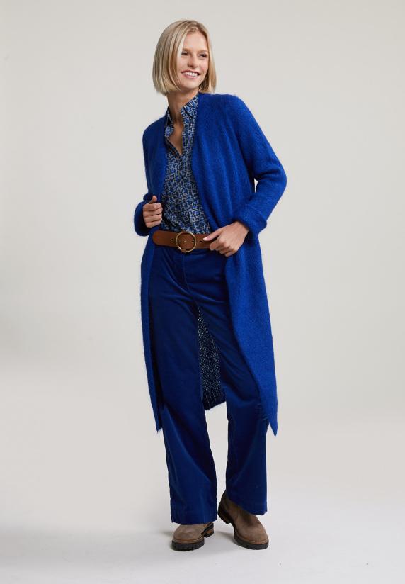 River Woods Blauwe Fantasie V-hals T-shirt