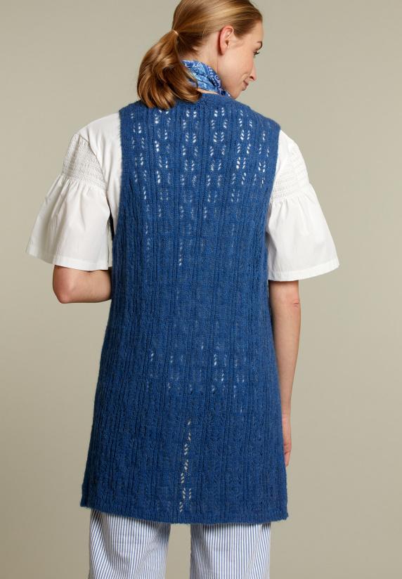 River Woods Blauwe Gilet Zonder Mouwen