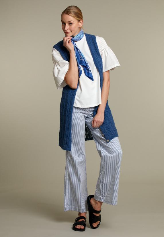 River Woods Blauwe Gilet Zonder Mouwen