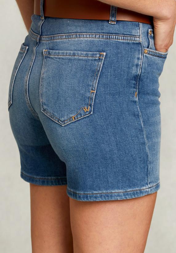 River Woods Blauwe Jeansshort