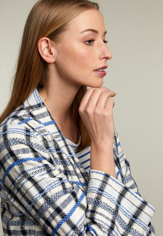 River Woods Blauwe Kimono Met Ceintuur