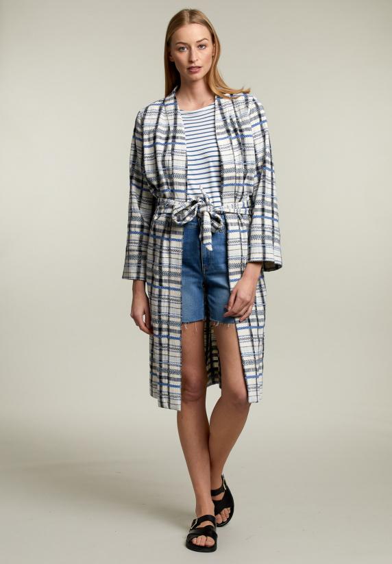 river woods Blauwe kimono met ceintuur