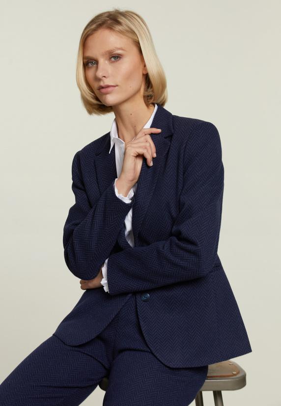 river woods Blauwe klassieke blazer
