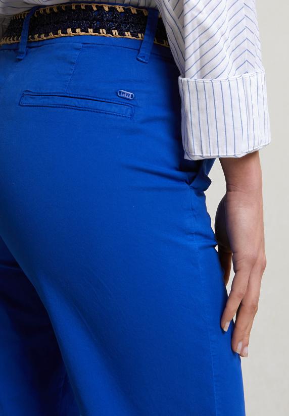 River Woods Blauwe Rechte Stretch Broek