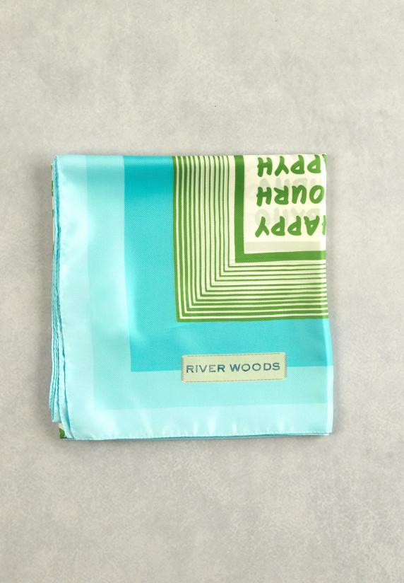 river woods Blauwgroene fantasiesjaal