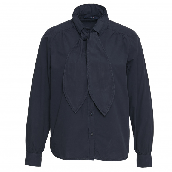 river woods Blouse met sjaal in blauw